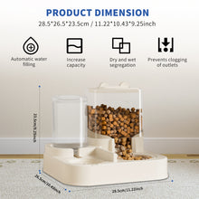 Automatic Pet Feeder & Water Dispenser – 2-in-1 Transparent 2000ml Food + 1500ml Water Auto Refilling System for Cats & Dogs