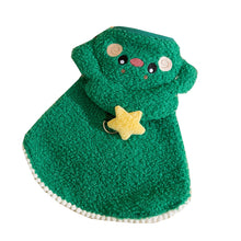 Christmas Reindeer Pet Cape – Warm Winter Cat & Small Dog Coat | Fleece Hooded Holiday Outfit with Leash Ring | Cute Halloween & Xmas Costume for Pets