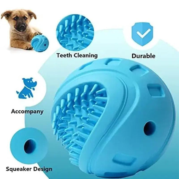 Interactive Dog Treat Ball – Durable Bite-Resistant Chew Toy for Small & Medium Dogs | Teeth Cleaning, Slow Feeder & IQ Training Treat Dispenser