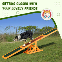 PawHut Dog Agility Seesaw – Outdoor Training Teeter Totter for Dogs | Anti-Slip Balance Board for Exercise, Confidence & Obedience | Durable Fir Wood