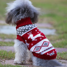 Christmas Reindeer Dog Sweater – Warm Knitted Turtleneck Holiday Pet Pullover