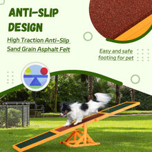 PawHut Dog Agility Seesaw – Outdoor Training Teeter Totter for Dogs | Anti-Slip Balance Board for Exercise, Confidence & Obedience | Durable Fir Wood