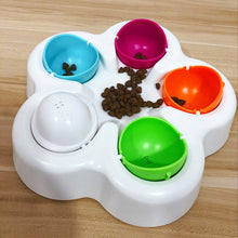 Pet IQ Interactive Food Puzzle Toy – Slow Feeder Educational Treat Dispenser for Dogs & Cats | Smart Food-Seeking Game Bowl | Durable PP Mental Stimulation Toy