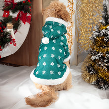 Christmas Fleece-Lined Dog Coat