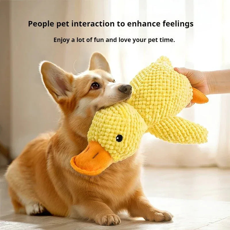 Calming Duck Plush Toy™ – Soft, Squeaky Comfort Toy for Dogs - LITTLE LIVING THINGS