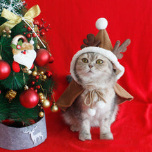 Pet Christmas Hooded Cloak – Warm Polar Fleece Holiday Cape for Cats